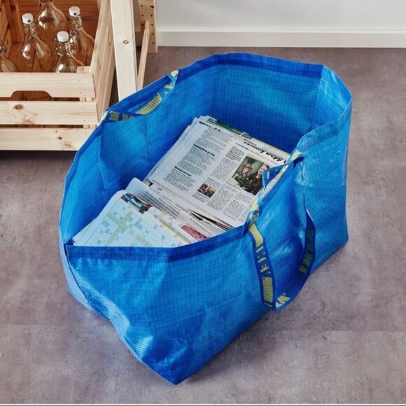 Frakta Large 19 Gallon Blue IKEA Bags Bundle of (2) - Picture 3 of 7